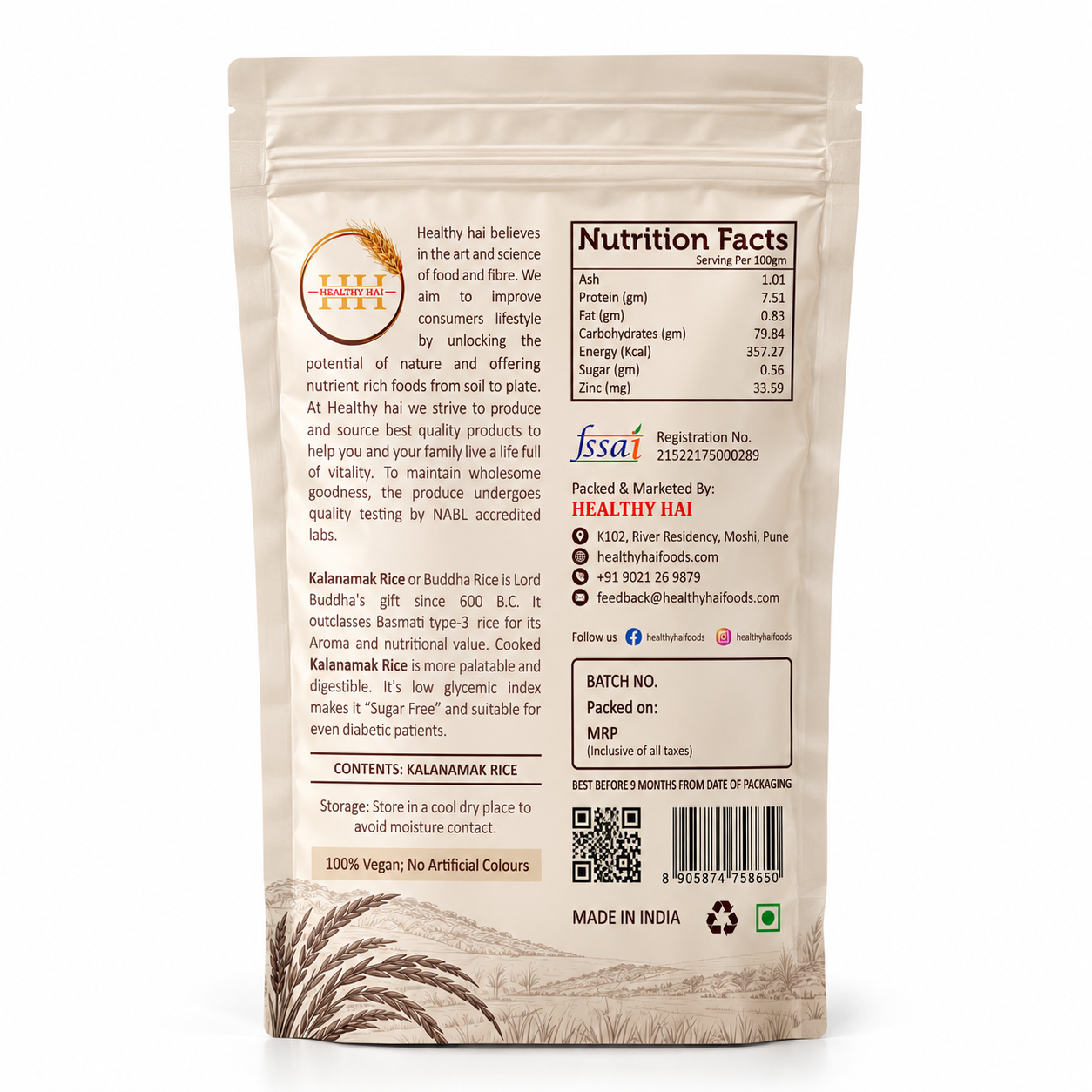 Kala Namak Rice ( 1 KG ) - Image 2